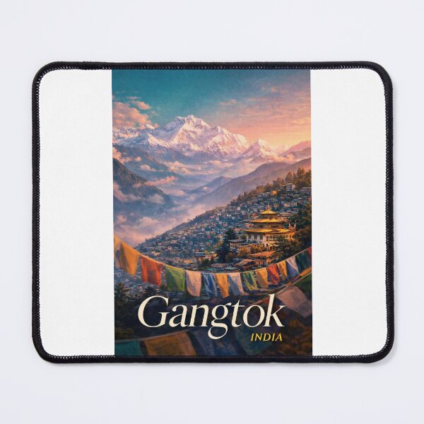 Item preview, Gangtok Sikkim India Kanchenjunga Himalaya Rumtek Monastery MG Marg designed and sold by Places On Earth.