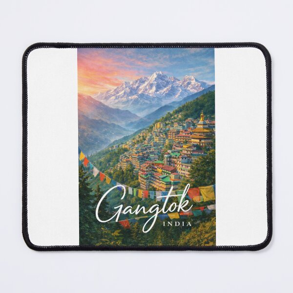 Item preview, Gangtok Sikkim India Kanchenjunga Himalaya Tsomgo Lake Rumtek Monastery designed and sold by Places On Earth.