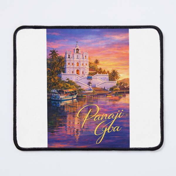 Item preview, Panaji Goa Mandovi River Our Lady of the Immaculate Conception Church North Goa designed and sold by Places On Earth.