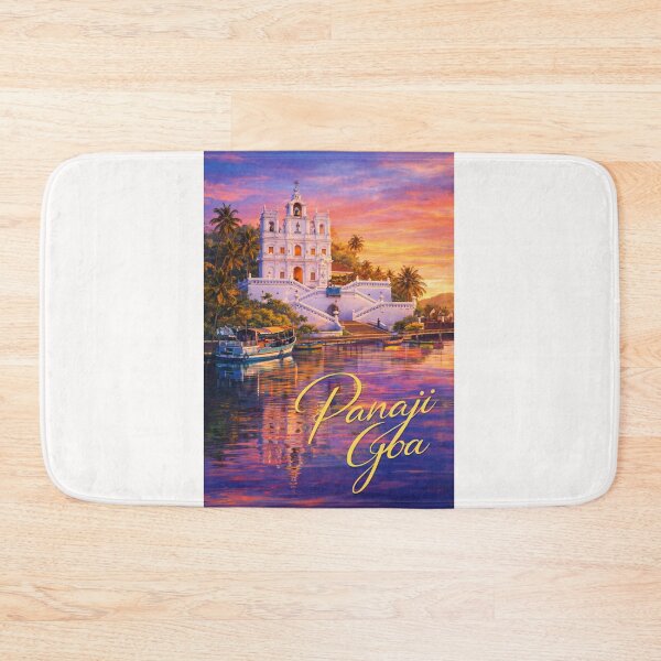 Item preview, Panaji Goa Mandovi River Our Lady of the Immaculate Conception Church North Goa designed and sold by Places On Earth.