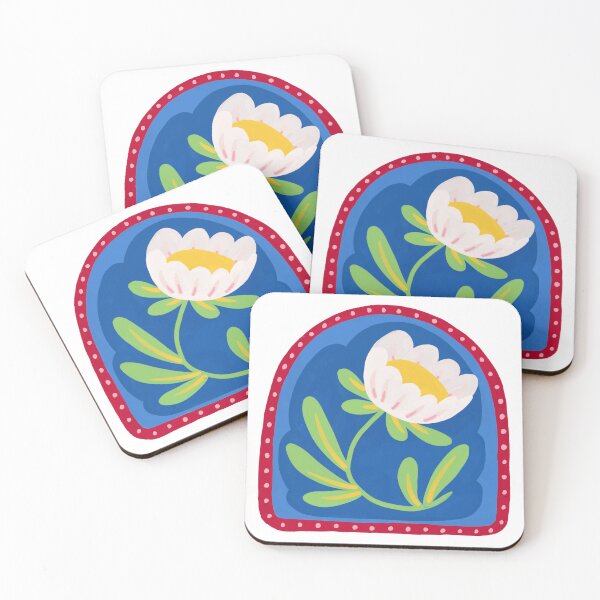 Item preview, White and  blooming - folk design designed and sold by Bohe.mie.an.
