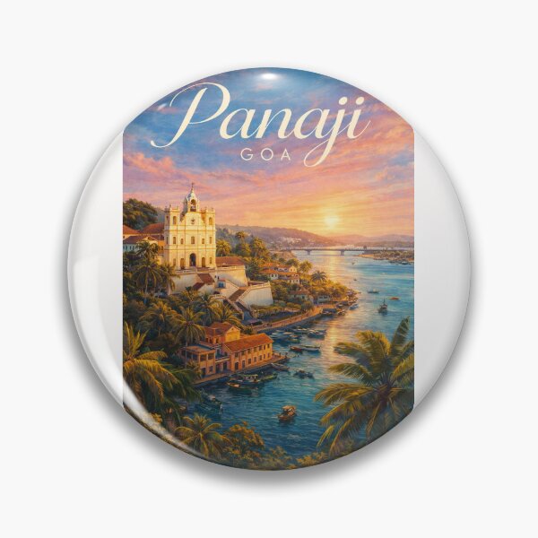 Item preview, Panaji Goa Mandovi River Old Goa Churches Fontainhas Latin Quarter designed and sold by Places On Earth.