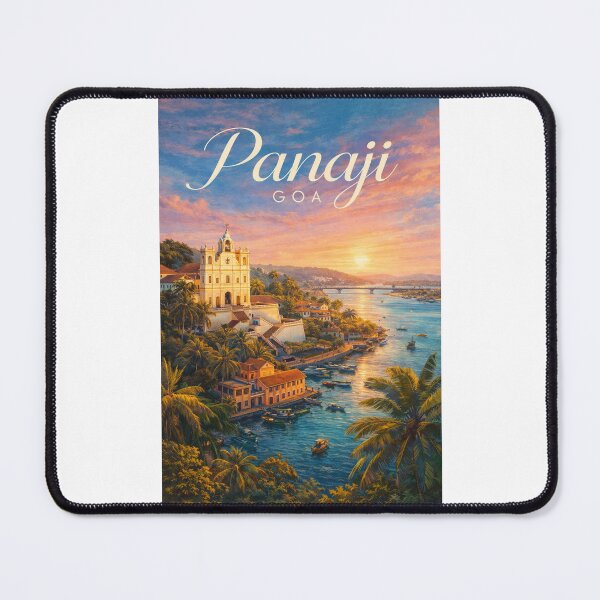 Item preview, Panaji Goa Mandovi River Old Goa Churches Fontainhas Latin Quarter designed and sold by Places On Earth.