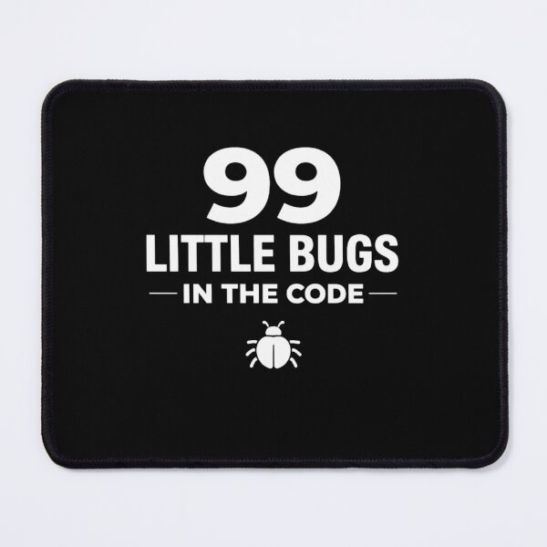 Item preview, 99 Little Bugs in the Code White – Programming Humor designed and sold by CtrlAltLaugh.