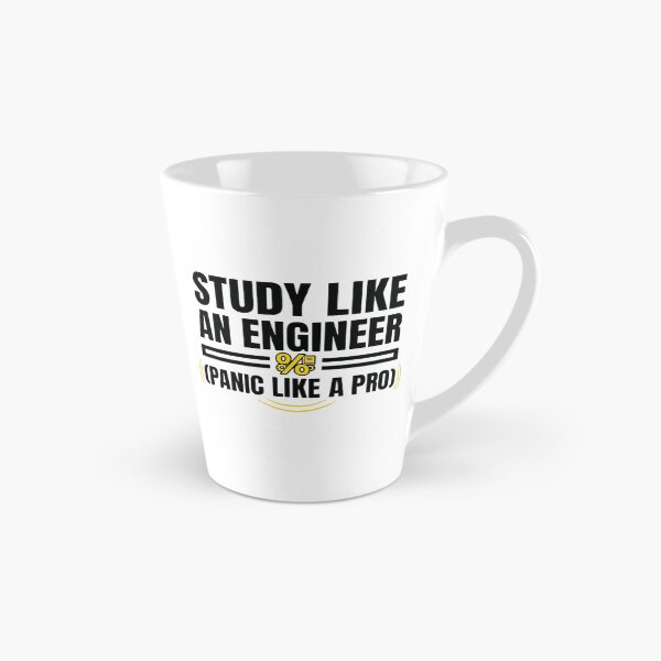 Item preview, Study Like An Engineer - Panic Like A Pro - Engineering Funny designed and sold by Amr Darwish Graphic designer.