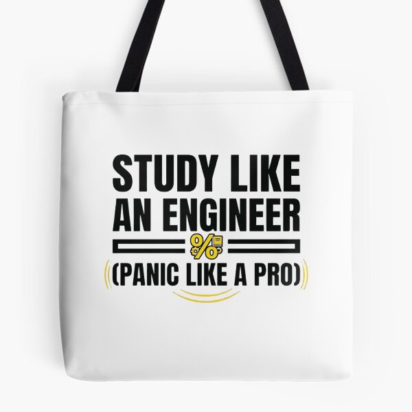 Item preview, Study Like An Engineer - Panic Like A Pro - Engineering Funny designed and sold by Amr Darwish Graphic designer.