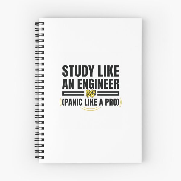 Item preview, Study Like An Engineer - Panic Like A Pro - Engineering Funny designed and sold by Amr Darwish Graphic designer.