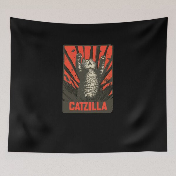 Item preview, Catzilla Monster Cat #288 designed and sold by triglavis-art.
