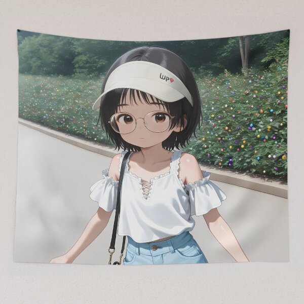 Item preview, Shizuka Kuze Takopi Original Sin Anime Girl Waifu White Visor designed and sold by Tokyonomad.