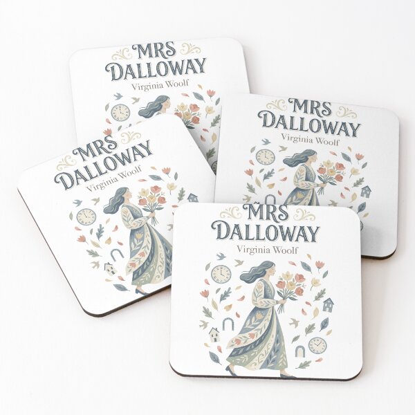 Item preview, Mrs Dalloway Virginia Woolf Floral Folk Art designed and sold by Abyswit.