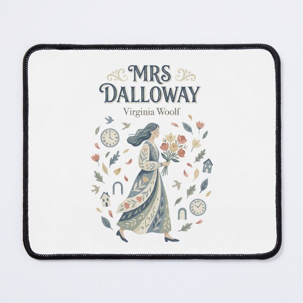 Item preview, Mrs Dalloway Virginia Woolf Floral Folk Art designed and sold by Abyswit.