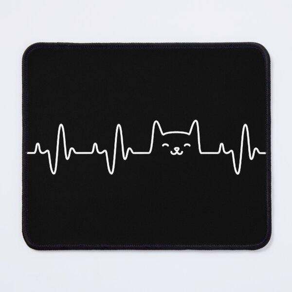 Item preview, Cat Heartbeat Pulse EKG Funny Kitty Lover Tee designed and sold by OlyvieArt.
