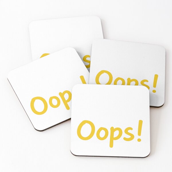 Item preview, OOps Funny Typography Mistake Apology  designed and sold by Azar Awan.