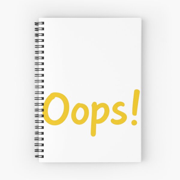 Item preview, OOps Funny Typography Mistake Apology  designed and sold by Azar Awan.