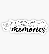 i want to make some memories! Sticker