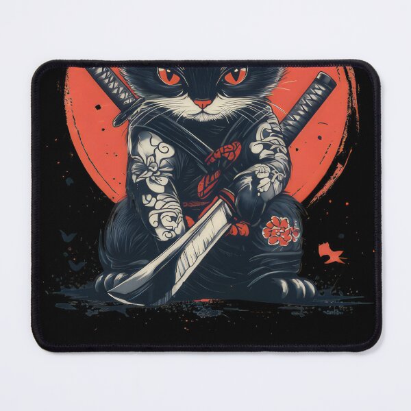 Item preview, Samurai Cat #190 designed and sold by triglavis-art.