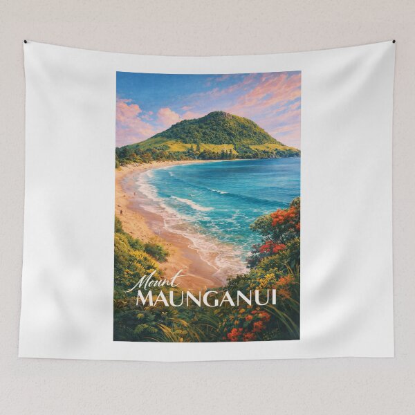 Item preview,  Mount Maunganui Tauranga Mauao Bay of Plenty Main Beach Pilot Bay New Zealand designed and sold by Aryabek.
