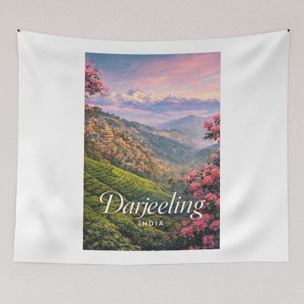Item preview, Darjeeling West Bengal Kanchenjunga Tea Gardens Ghum Tiger Hill Eastern Himalaya designed and sold by Aryabek.