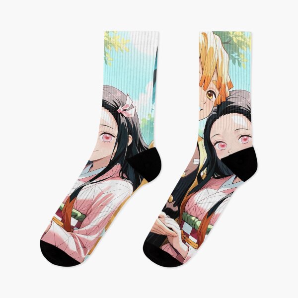 Item preview, Zenitsu Agatsuma Demon Slayer Bright Spring Couple designed and sold by Tokyonomad.