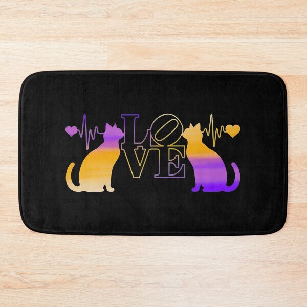 Item preview, Love Cats Coffee Heartbeat Gradient T-Shirt designed and sold by OlyvieArt.