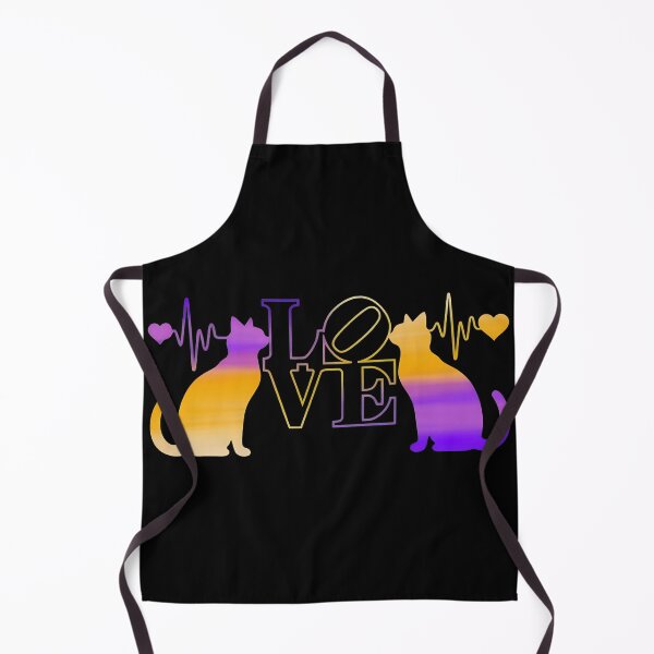 Item preview, Love Cats Coffee Heartbeat Gradient T-Shirt designed and sold by OlyvieArt.
