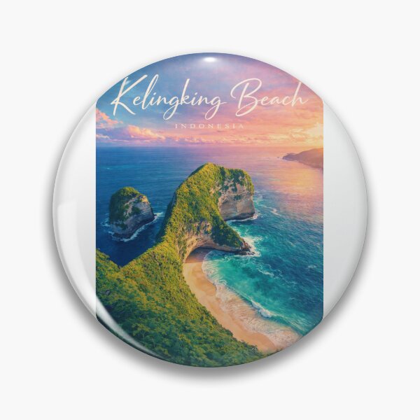 Item preview, Kelingking Beach Nusa Penida Bali T Rex Cliff Indian Ocean Coastal Landscape Indonesia designed and sold by Aryabek.