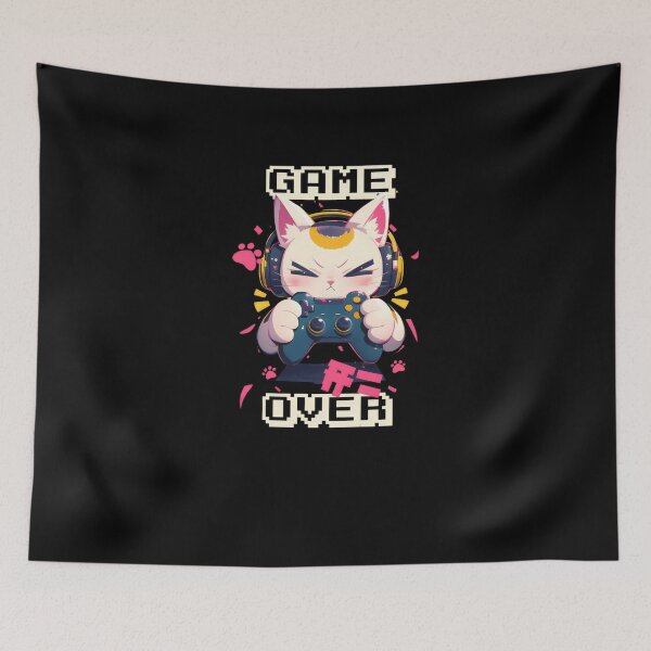 Item preview, Game Over Cat #919 designed and sold by triglavis-art.