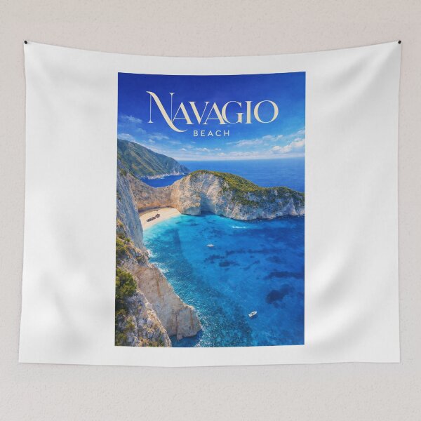Item preview,  Navagio Beach Zakynthos Ionian Islands Greece Shipwreck Cove Blue Caves designed and sold by Aryabek.