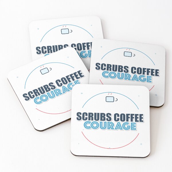 Item preview, Scrubs Coffee Courage designed and sold by pumsquare.