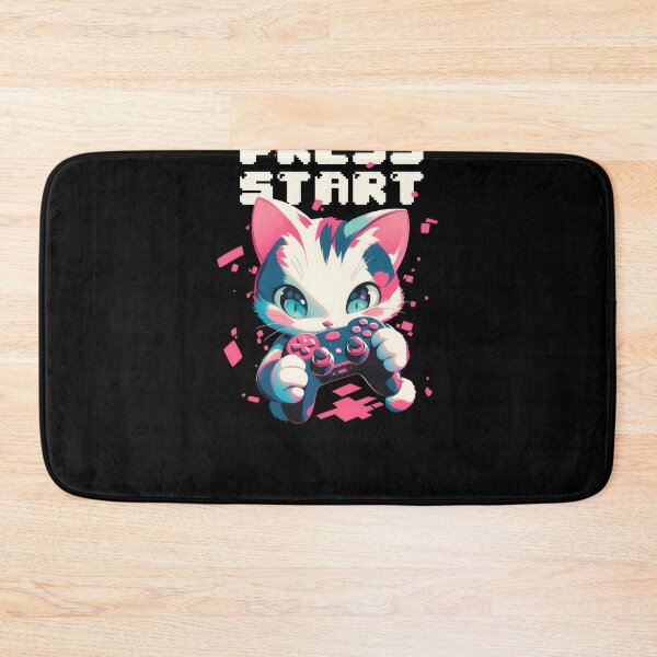 Item preview, Press Start Cat #451 designed and sold by triglavis-art.