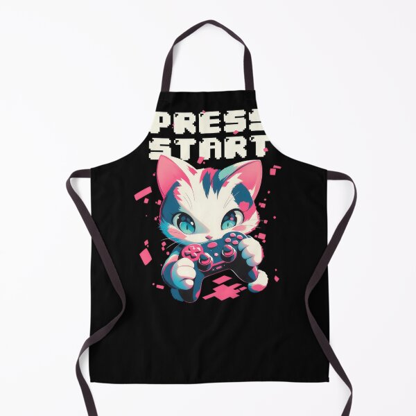Item preview, Press Start Cat #451 designed and sold by triglavis-art.