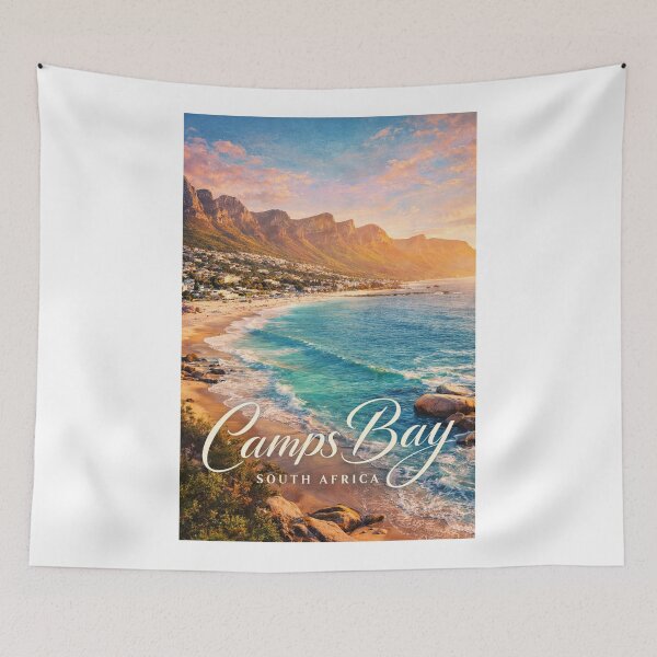 Item preview, Camps Bay Cape Town South Africa Table Mountain Twelve Apostles Atlantic Coast designed and sold by Aryabek.