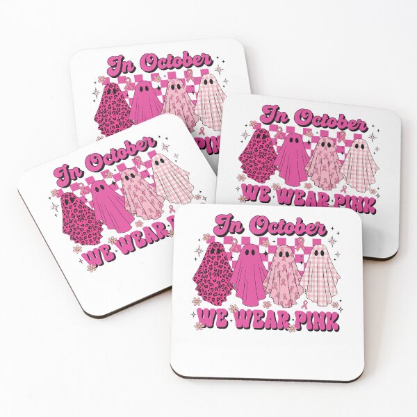 Item preview, In October We Wear Pink Ghost RDS designed and sold by CriseldaBruning.