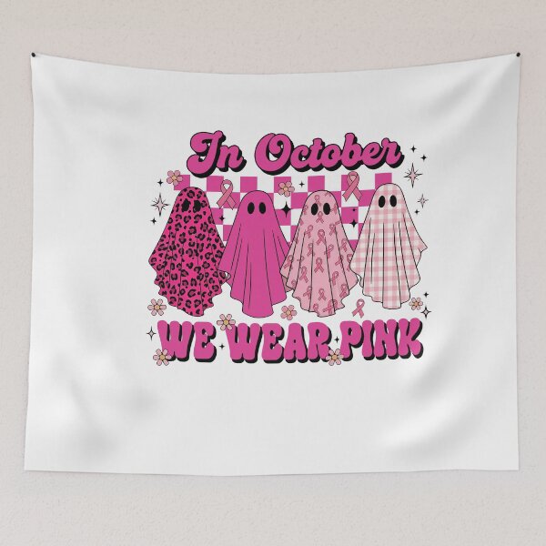 Item preview, In October We Wear Pink Ghost RDS designed and sold by CriseldaBruning.