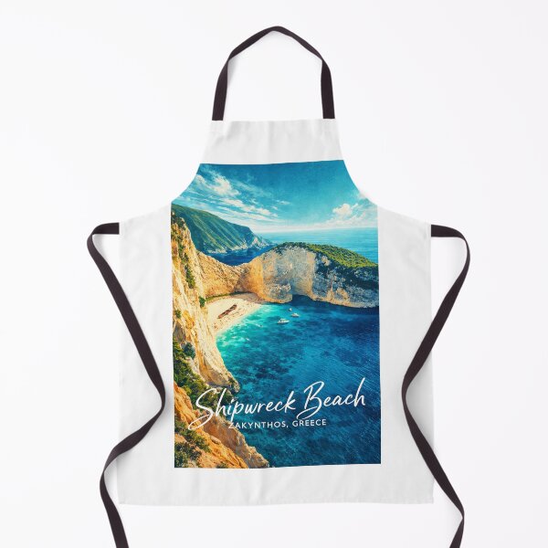 Item preview, Shipwreck Beach Zakynthos Navagio Ionian Islands Greece Smugglers Cove Blue Caves designed and sold by Aryabek.