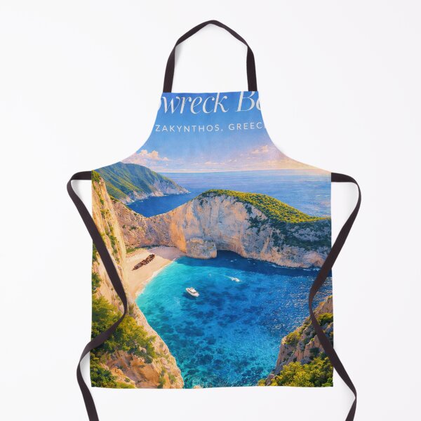 Item preview, Shipwreck Beach Zakynthos Greece Navagio Cove Ionian Sea Blue Caves Porto Vromi designed and sold by Aryabek.
