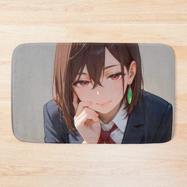 Artikelvorschau, Momo Ayase Dandadan Sly Smile Schuluniformporträt entworfen und verkauft von Tokyonomad.