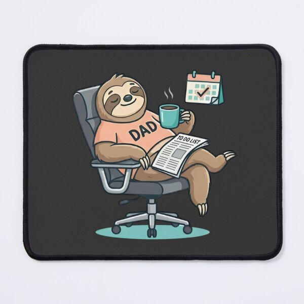 Item preview, Sloth Dad Shirt – Funny Lazy Sloth Coffee Meme, Father Humor Graphic Tee designed and sold by ZyxDes.