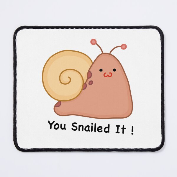 Item preview, You Snailed It! Achievement Snail designed and sold by Draw-some Doodles.