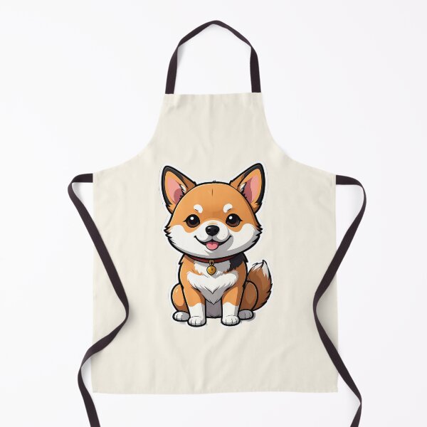 Item preview, Cute Shiba Inu Puppy Sticker | Kawaii Cartoon Doge | Fluffy Japanese Dog Art designed and sold by PuffyInk.