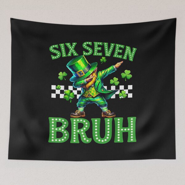 Item preview, Six Seven Bruh St. Patrick's Day Green Folklore Dab designed and sold by DanMoor.