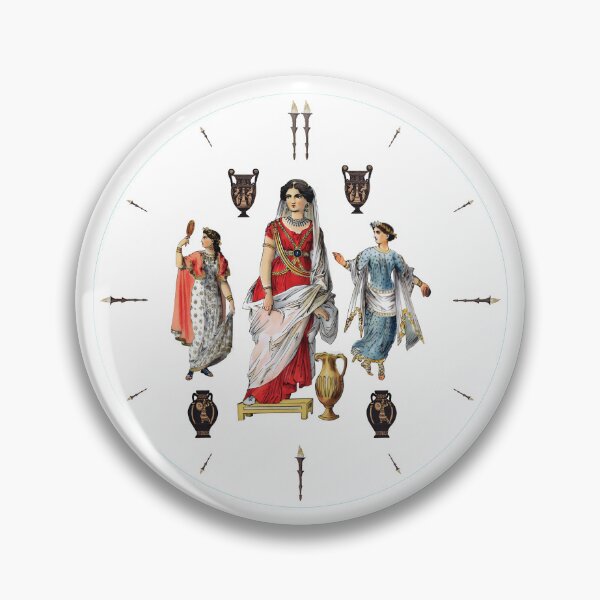 Item preview, P014 Greek Ancient Times Clock C designed and sold by TreesOn.