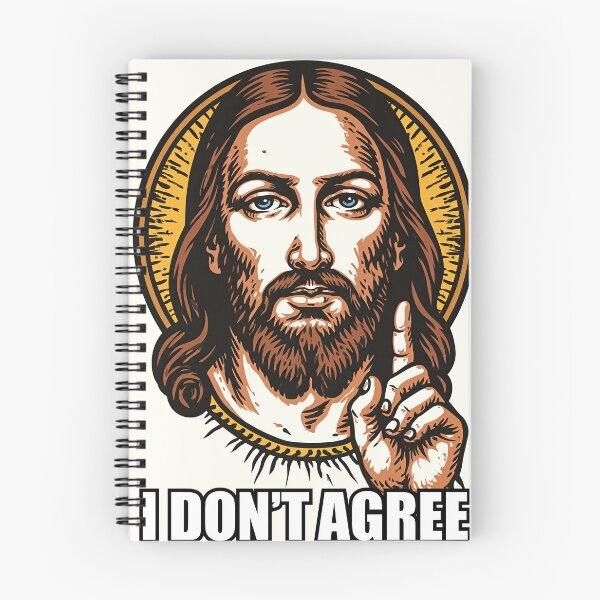 Item preview, Gold Halo I Dont Agree Jesus Black Background designed and sold by Piotrek0001.