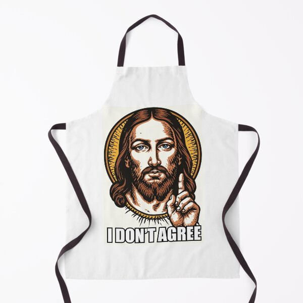 Item preview, Gold Halo I Dont Agree Jesus Black Background designed and sold by Piotrek0001.