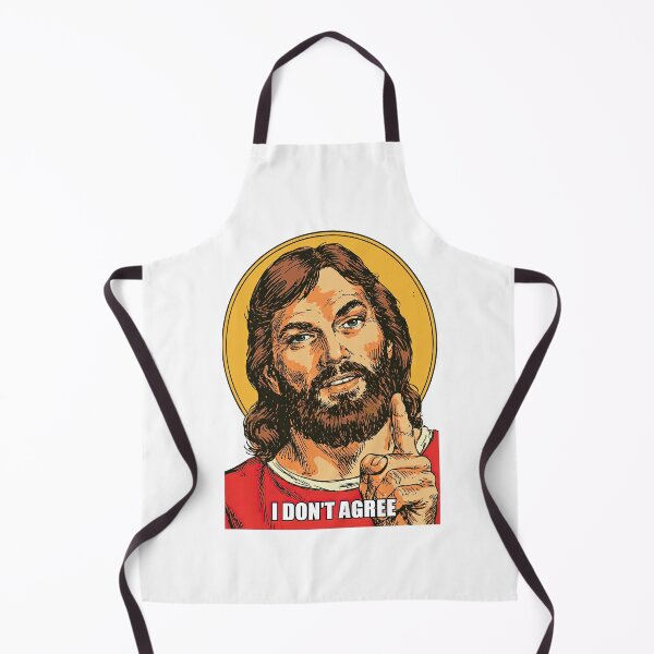 Item preview, Gold Halo I Dont Agree Jesus Red Background designed and sold by Piotrek0001.