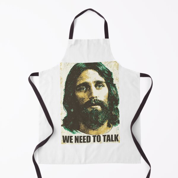 Item preview, We Need To Talk Jesus Green Background Art designed and sold by Piotrek0001.