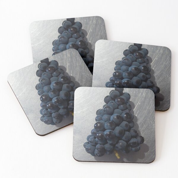 Item preview, Bunch of Dark Purple Grapes on Metallic Background designed and sold by MagpieSprings.