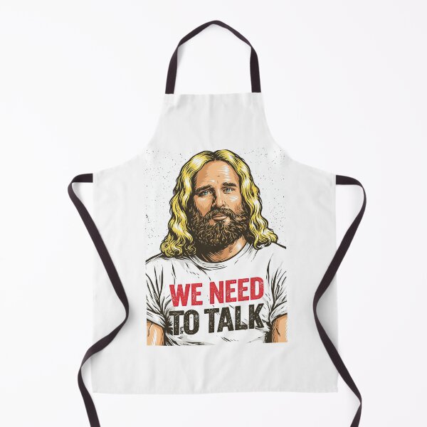 Item preview, We Need To Talk Jesus White T Shirt Graphic designed and sold by Piotrek0001.