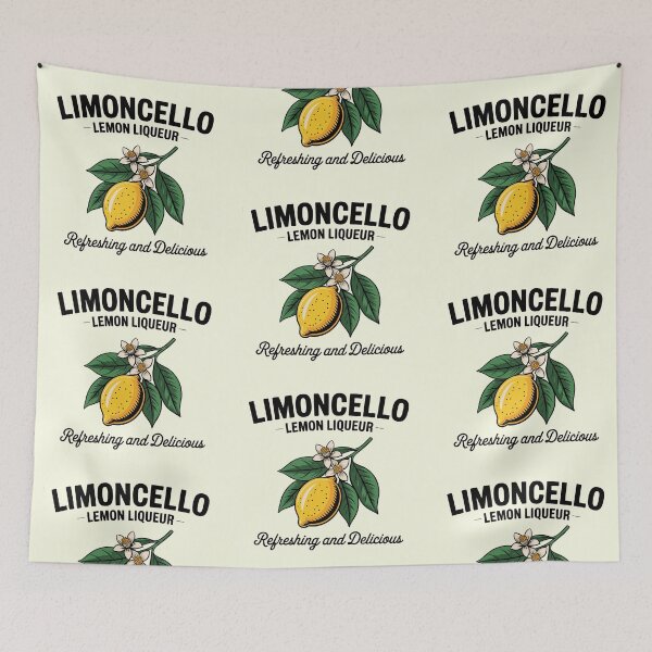 Item preview, Limoncello – Refreshing & Delicious Lemon Liqueur Italia Design designed and sold by EmeraldeaArt.