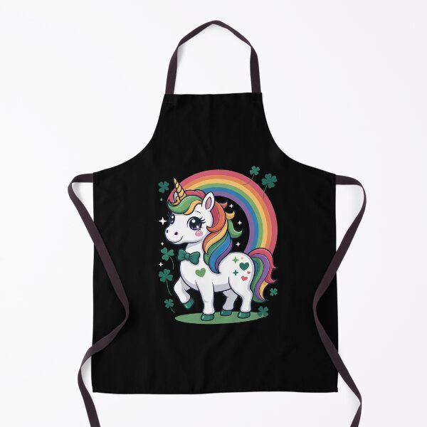 Item preview, Unicorn St Patricks Day Rainbow Green Clovers Kawaii Cute designed and sold by TyraYoung.